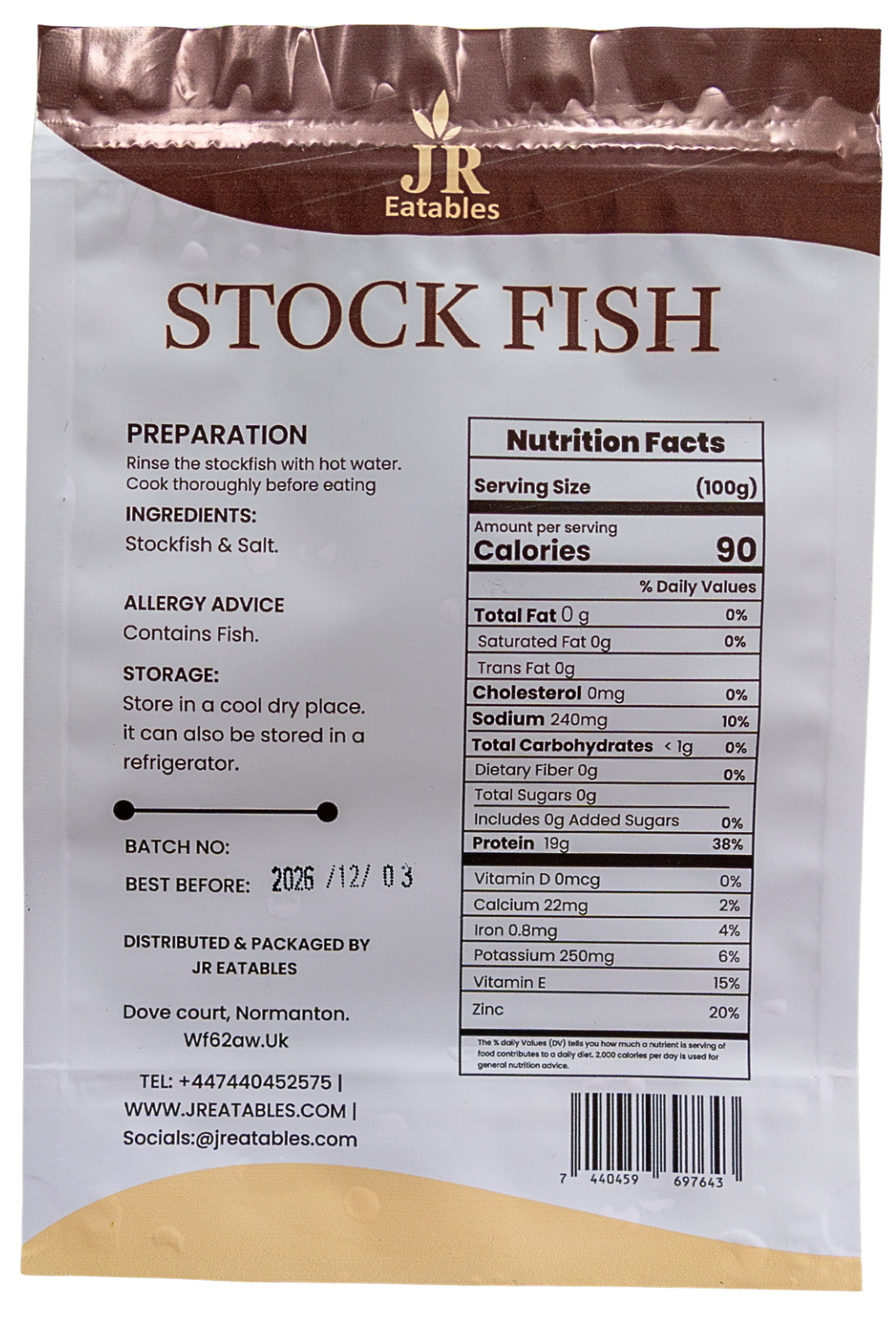 DRIED STOCKFISH (Okporoko)
