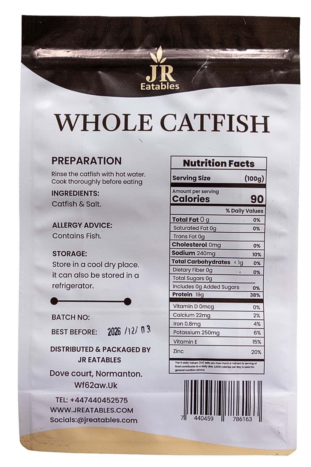 SMOKED CATFISH -WHOLE